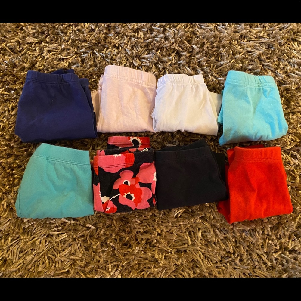 Girls 2T Leggings - 8 pairs